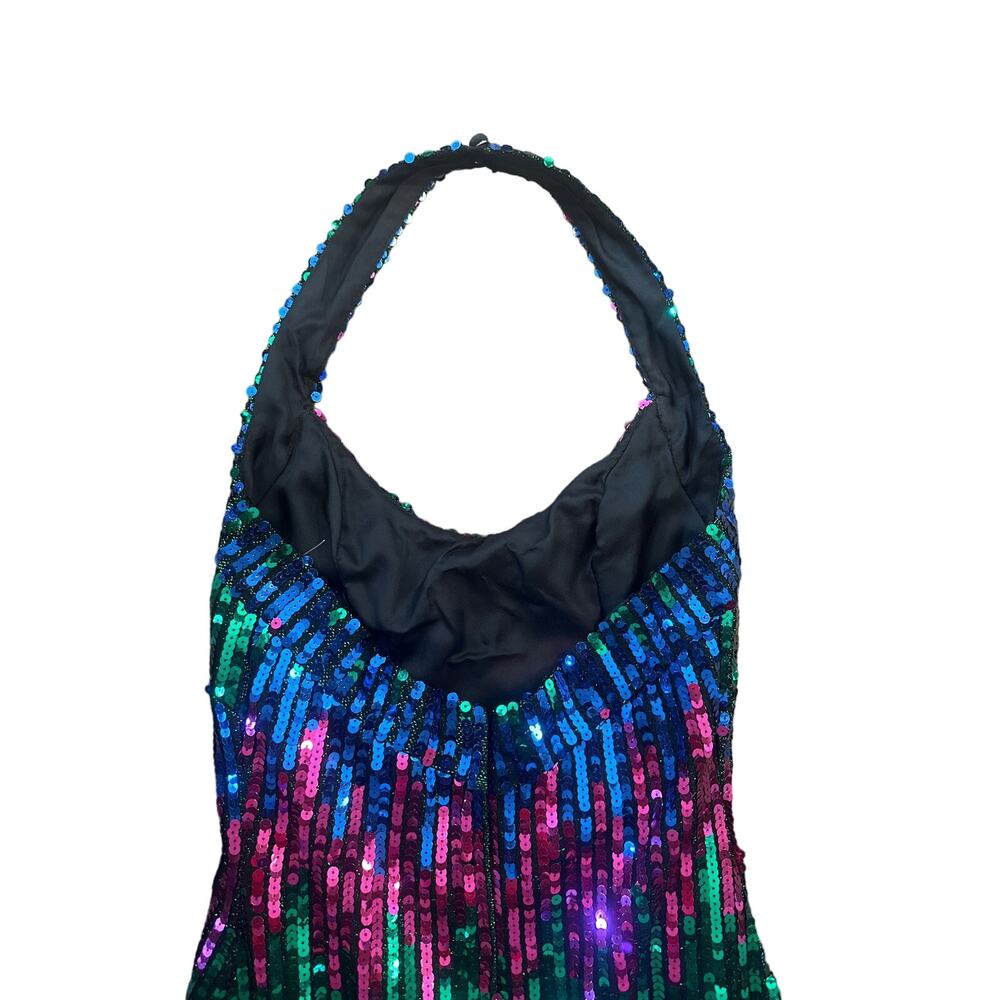 Multicolor Halter Dress - Picture 4 of 8